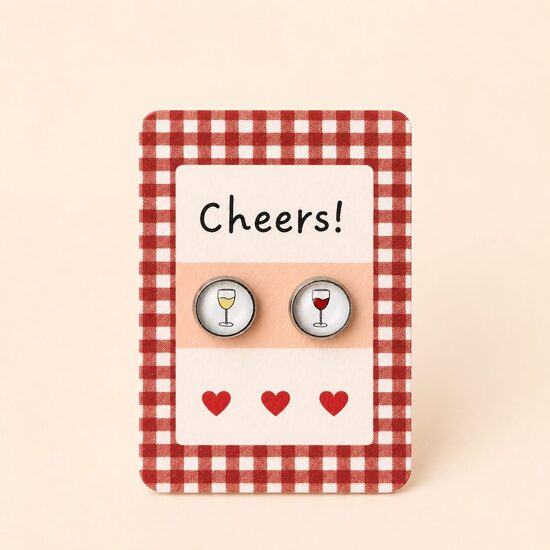 Auskari "Cheers!" – vīna mīļotājiem