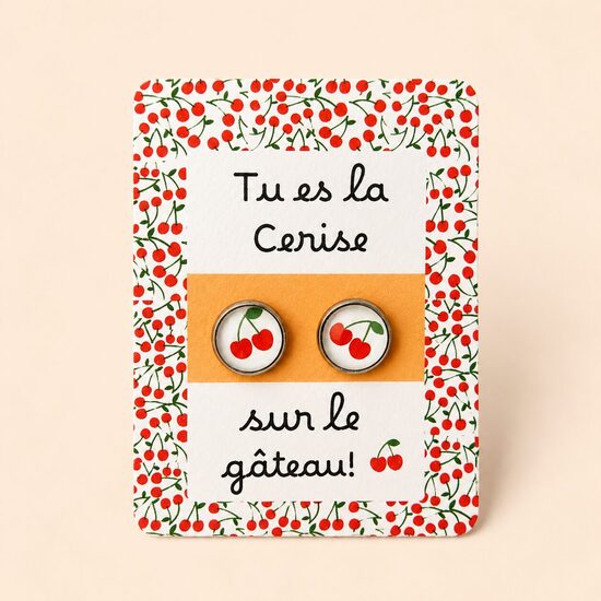 Cherry Stud Earrings – "You're the cherry on the cake!"